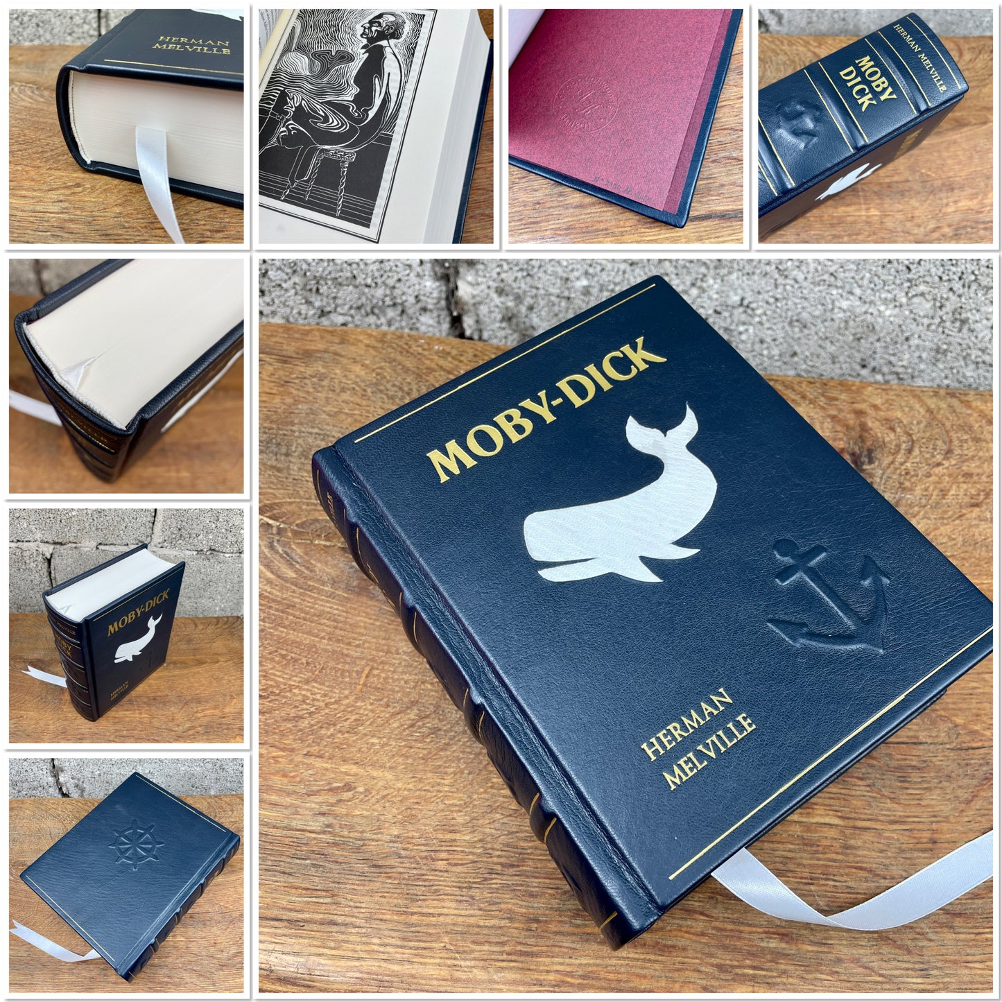 Moby Dick – von Herman Melville - Kunstbuchbindung